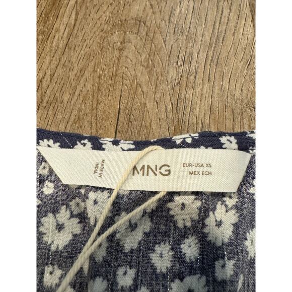Mango Floral Print Flowy Dress Size XS - Picture 3 of 16